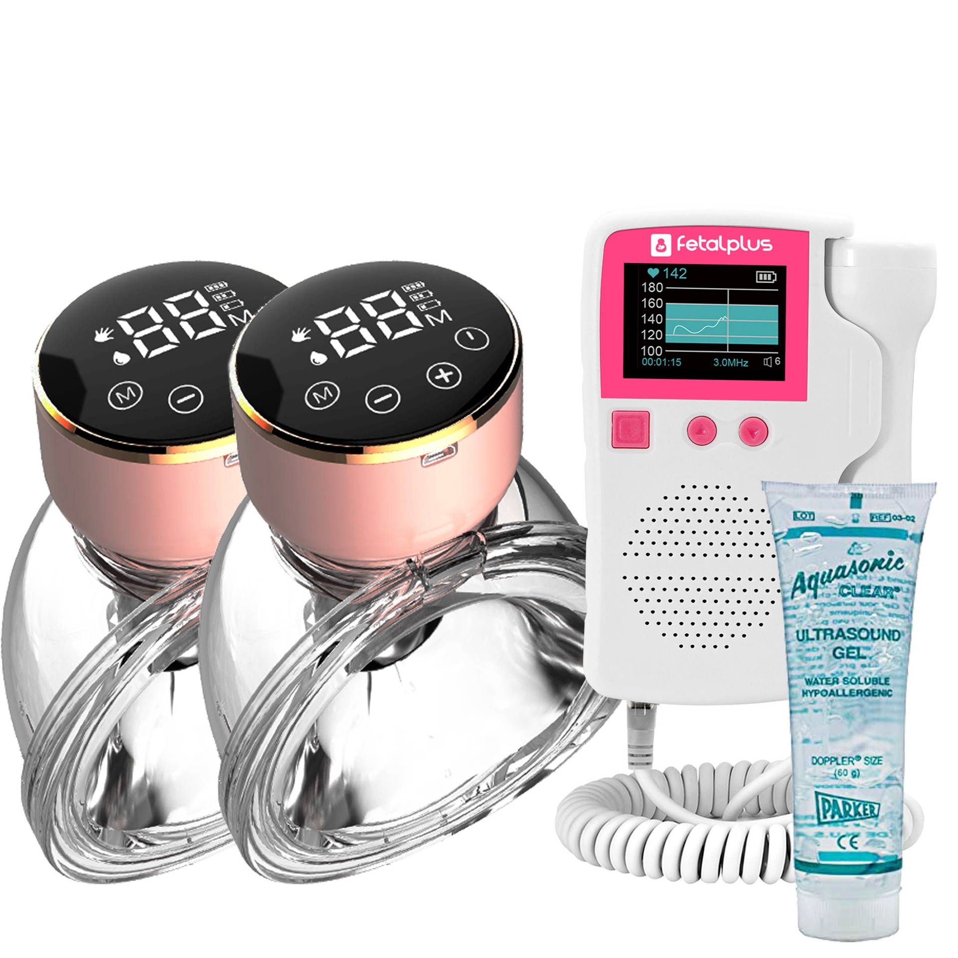 At home Fetal Doppler 3.0 Wearable Breast Pump Double Pack
